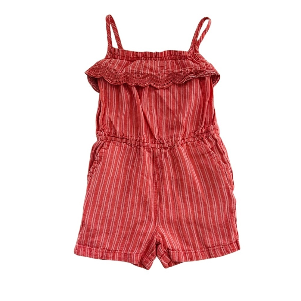Joe‎ Fresh Coral Red Jumpsuit with Elastic Waist